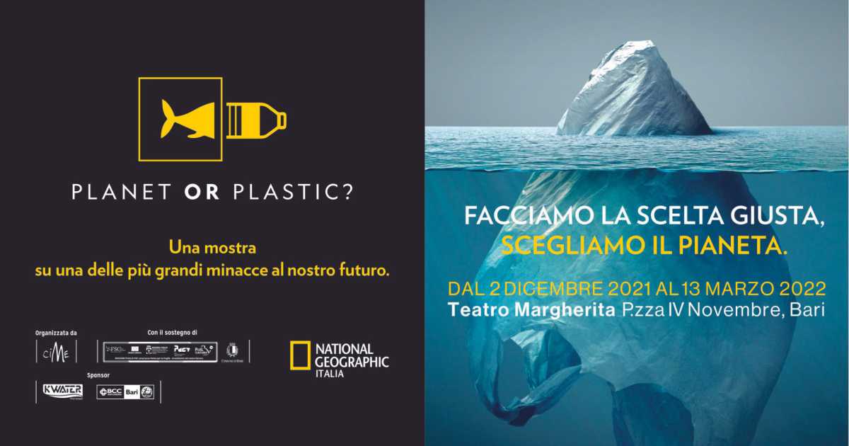 Bari, ''Planet or Plastic?'' al Margherita mostra del National Geographic